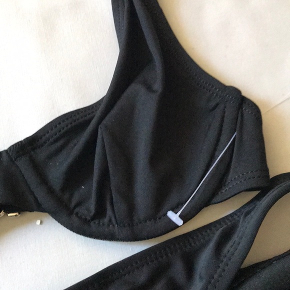 NWT La Blanca Classic Black Bikini Set SZ 4/Small - Picture 3 of 6